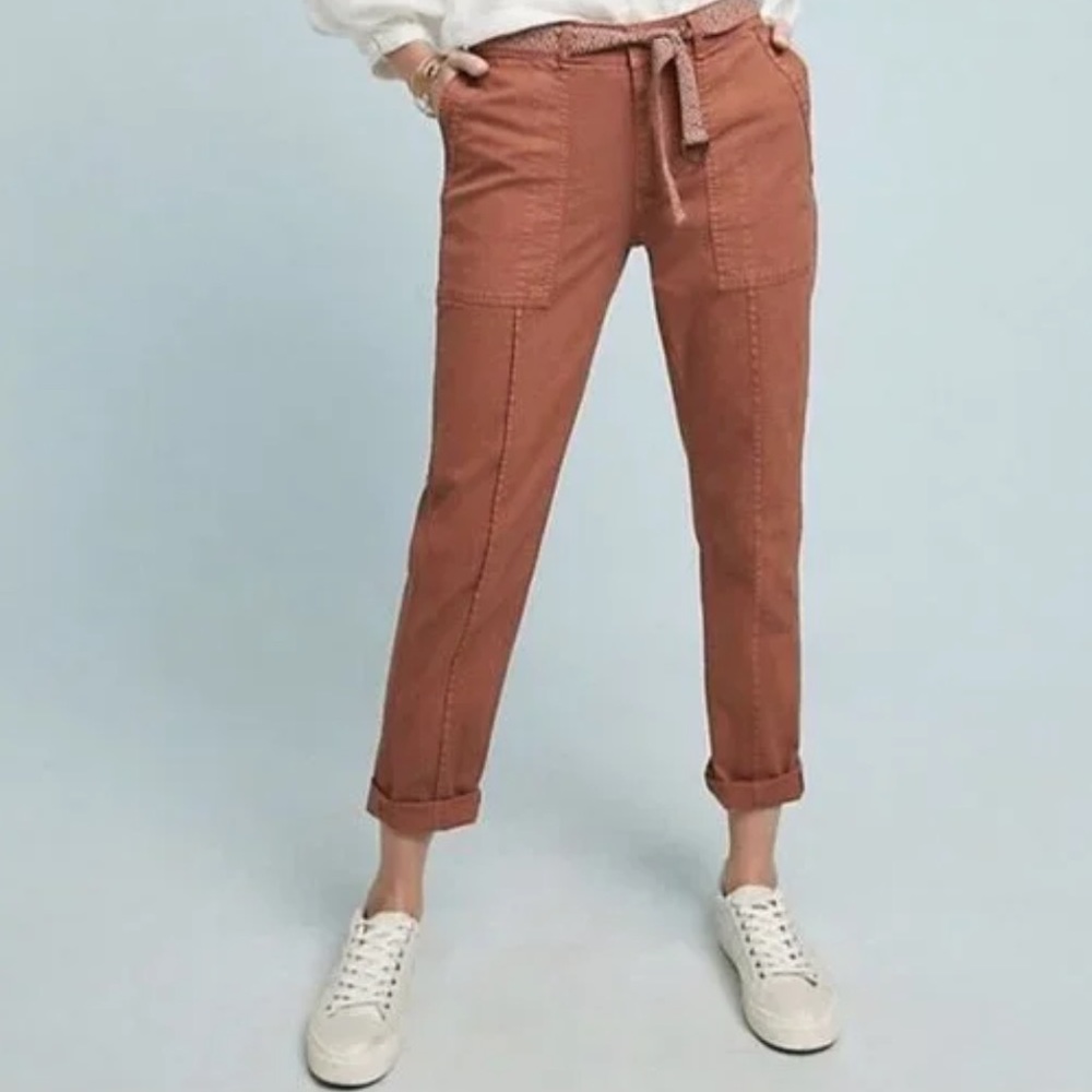 Anthropologie Wanderer Utility Pants Cocoa Brown Women's Size 25